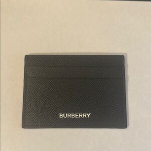 Burberry Black Leather Card Holder